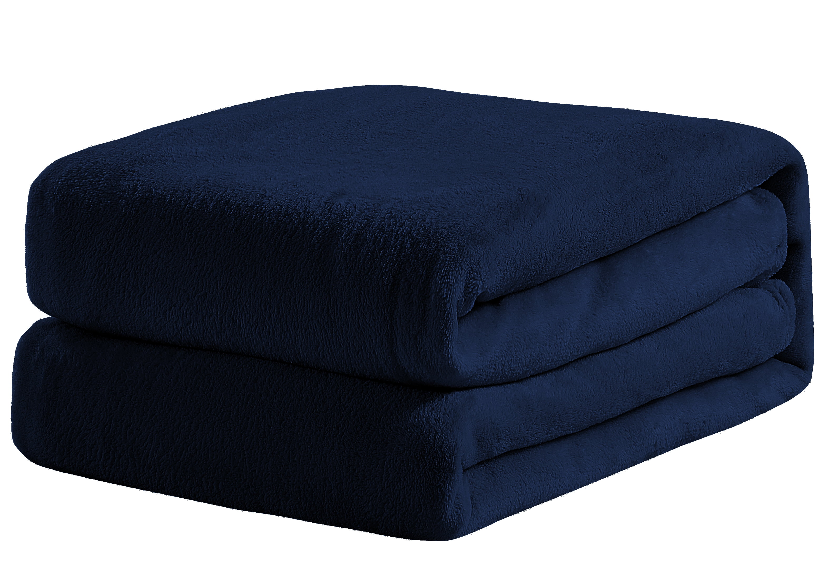 Velvet Plush Blanket Navy Full/Queen 86x86