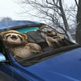 thumbnail image 3 of FOR U DESIGNS Sloth Pattern All Weather Car Windshield Cover for Ice and Snow, Auto Windshield Frost Cover Front Window Automotive Covers Universal Fit for Truck SUV Sedan, 3 of 6