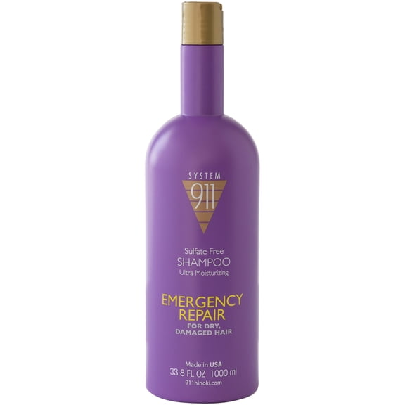 Hayashi System 911 Emergency Repair Sulfate-Free Shampoo, 33.8 Fl Oz