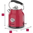 thumbnail image 5 of Homeart Chelsea Retro Cordless Kettle 1.7L w/ Temperature Gauge & Auto Shut Off, 5 of 7