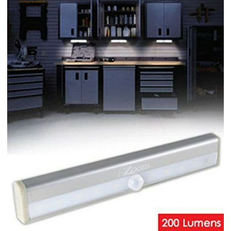 Wireless LED Light Bar - Motion And Light Activated For Auto/On And Off, 200 Lumens, Easy Peel Adhesive Strip Or, Super Strong Magnetic Strip, Great For Under Kitchen Cabinet And Much
