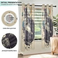 thumbnail image 3 of Yayeee Window Curtains Light Filtering 63"x42" Grommet Panel Pair Home Living Room Decor, Beige Record, 3 of 7