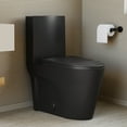 thumbnail image 5 of St. Tropez Two-Piece 12" Rough-in 1.1/1.6 GPF Dual Top Flush Elongated Toilet in Matte Black, 5 of 10