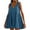 Blue-1, variant on ChaoHeng Summer Dresses for Women 2025 Vacation Short Sleeve Dresses Womens Summer Sleeveless Mini Dress Casual Loose Solid V-Neck Pullover Sundress Flowy Beach Dress with Pocket Pleated Dresses