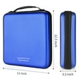 thumbnail image 3 of alavisxf xx 192-Capacity Portable Zipper Holder Disc Storage Wallet, Blue, 3 of 7