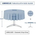 thumbnail image 7 of UMINEUX Outdoor Tablecloth with Umbrella Hole and Zipper, Spring/Summer Waterproof Table Cover for Picnic/BBQ/Garden(60" Round, Paisley), 7 of 7
