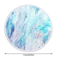 thumbnail image 3 of HUASHENG Châle Serviette Plage Plage Tapis Rond Serviette Imprimée Plage Microfibre Jouet de Plage, 3 of 5