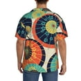 thumbnail image 7 of PAYOHTO Retro Geometric Figures Mens Hawaiian Casual Short-sleeved Shirt Tropical Summer Beach Button Down Shirts, 7 of 7