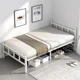 thumbnail image 2 of Cama plegable para el hogar, sencilla, pequeña, para oficina, almuerzo, 1,2 m, habitación individual de alquiler, cama de hierro para dormitorio para adultos, 2 of 4