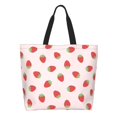 thumbnail image 1 of Disketp Strawberry Bolsa Tote Estampada para Mujer, Bolso de Hombro y de Mano para Compras y Viajes, 1 of 8