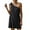 Black, variant on Women Dresses Fashion Dresses Sling Solid Sexy Sleeveless Fashion Dresses White Trendy Skirt Size M