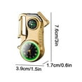 thumbnail image 2 of openpig Torch Lighter, Clock Dial Keychain Lighter, Metal Torch Lighter, Cool Lighter, Multifunctional Lighter With Compass for Camping Grill Fireplace Black, 2 of 6