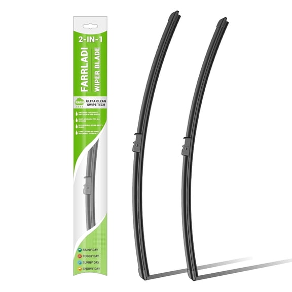 FARRLADI 24" 20" Silicone Windshield Wipers Replacement for BMW X5 2007-2011,X6 2008-2011,OEM Quality Premium All-Season Front Wiper Blades (2 Pack)