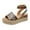 Coffee, variant on AnuYalue Womens Sandals Wedge Low: Summer Open Toe Wedges - Dressy Casual Elastic Ankle Strap Platform - Comfortable Rhinestone Flower Sandals
