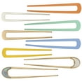 thumbnail image 1 of SHINYPASING 8Pcs Simple Metal Hairpins U Shape Hair Forks Assorted Color Elegant Lady Barrettes, 1 of 7