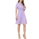 thumbnail image 4 of INSPIRE CHIC Vestido Casual de Encaje Flowy para Mujeres en Morado M, 4 of 6
