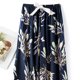 thumbnail image 5 of Pantalones de Piernas Anchas Casuales para Mujeres Impresión de Moda Pantalones de Longitud Completa Elásticos Regulares para Uso Casual, 5 of 5