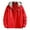Red, variant on KDFJPTH Mens Leisure Solid Color Buckle Hooded Denim Jacket Coat