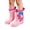 Pink, variant on Boys Girls Dinosaur Pattern Rain Boots Waterproof Slip Resistant Short Shaft PVC Kids Rain Footwear for Yard & School Yellow Size 8.5 Toddler