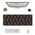 thumbnail image 3 of Disketp Gaming Mouse Pad Skeleton with Roses Pattern Large Mouse Mat Long Extended Desk Pad Non-Slip Rubber Mice Pads Stitched Edges Thin Pad (11.8x31.5 Inch), 3 of 8