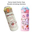 thumbnail image 4 of justharion Handheld Carter Cup Creative Cartoon Double Drink Insulated Cup, 4 of 8