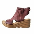 thumbnail image 5 of Moda mujer sólido verano señoras cómodas sandalias talón pendiente Casual playa zapatos Wmkox8yii  sa992, 5 of 5