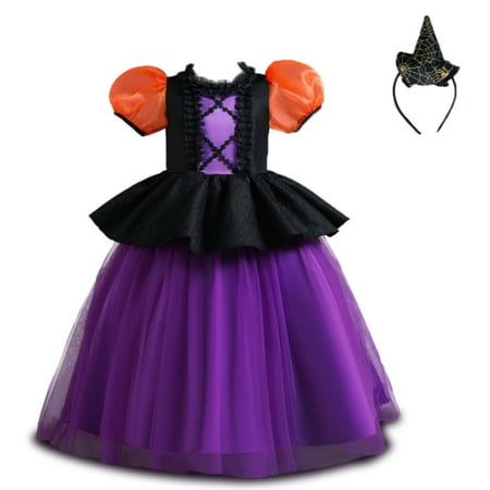 

Honeeladyy Sales Children Baby Girls Middle-aged Children s Long Dress Halloween Cosplay Masquerade Dress