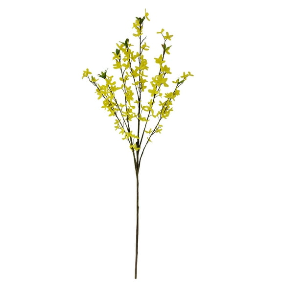Mainstays Indoor Artificial Flower, Forsythia Stem, Yellow Color, Assembled Height 50".