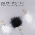 thumbnail image 3 of Cat Feather Stick Interactive Toy Flexible Kitten Feather Toy Tease Cats Stick Pet Training With Bells Pet Supplies Steel Wire FeatherTeaser Metal Bell Ball Interactive Cat Teaser Toy, 3 of 7