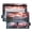 Boat on Forest River, variant on Cloud and Stars 2 Pack Pencil Pouch for 3 Ring Binder Smooth Zipper Folders with Pockets Clear Window Pencil Case