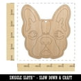 thumbnail image 2 of French Bulldog Face Wood Holiday Christmas Tree Ornament Unfinished DIY Pre-Drilled Craft, 2 of 7