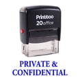 thumbnail image 2 of Printtoo Self Inking Rubber Stamp Office Stationary PRIVATE & CONFIDENTIAL Stamp-Blue, 2 of 2