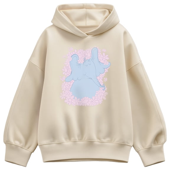Dr. Seuss - Floral Horton Oversized Fleece Hoodie Sweatshirt