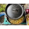 thumbnail image 4 of 4 Cuartos. Olla De Hierro Fundido Sazonada Con Tapa De Hierro Fundido, Color Negro, 4 of 5