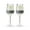 Grey, variant on Host Wine Freeze Double Walled Stemmed Wine Glasses, 6.5oz Set of 2, Gray