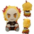 thumbnail image 2 of Versión completa de anime transfronterizo Ghost Slayer: Blade Tanjiro Ni Douzi Doll Regalo para niños Juguete de peluche Sentado Purgatorio Kyojuro + 20 cm uno, 2 of 2