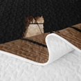 thumbnail image 5 of Erosebridal Rustic Bear Family Twin Quilt Set,Pine Wood Cabin Art Twin Coverlet Set For Boys,2 Pieces, 5 of 7