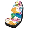 thumbnail image 5 of Uourmeti Floral Tropical Pattern Car Seat Cover 1 Pieces Set, Seat Covers for Cars Polyester Firmly Stitched Easy Clean for Vehicle Regular Car Seats Sedan, 5 of 6