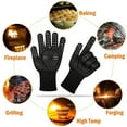 thumbnail image 4 of 1/2PCS BBQ Gloves High Temperature Resistance Oven Mitts 500 800 Degrees Barbecue Heat Insulation Microwave Gloves, 4 of 7