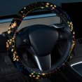 thumbnail image 2 of Starry Plants 14.5 Inch Printing PVC Leather Car Wheel Covers Steering Wheel Cover Auto Accessories, 2 of 6