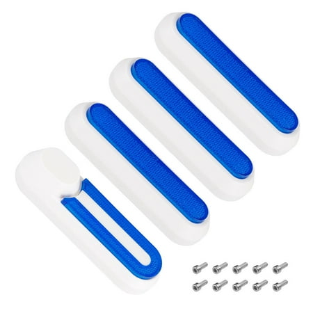 

Eccomum Set of 4 Electric Scooter Wheel Hubs Fork Reflective Strips Wheel Side Decorative Cover with Screws Compatible with M365 PRO PRO2 1S