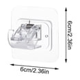 thumbnail image 2 of No Drilling Required Curtain Rod Holder 2-4 Pieces with Self Adhesive Hooks No Drilling Required Easy to Install Towel Rod, 2 of 5