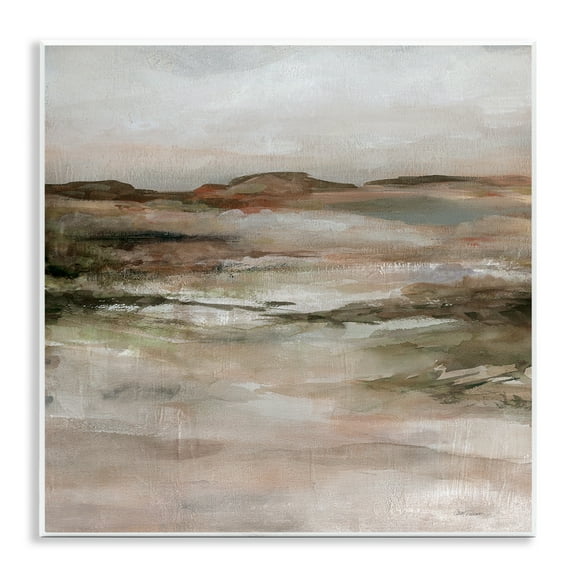 Stupell Industries Rugged Dunes Landscape Abstract Painting Unframed Art Print Wall Art, 12 x 12