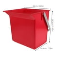 thumbnail image 2 of unbranded Cubo Rojo Plástico Para Limpieza Y Almacenamiento Con Marcas De Medición, 2 of 7