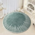 thumbnail image 5 of yulier Round Area Rug, 23.62inch Circle Carpet for Bedroom Living Room, Soft Rug Indoor Modern Carpet, Decorative Floor Rug, Washable, Non Slip, 5 of 6