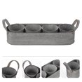 thumbnail image 3 of Planter Box Silver Iron 4 Flower Pots 1 Tray 13X4In Clean Crisp Design, 3 of 6