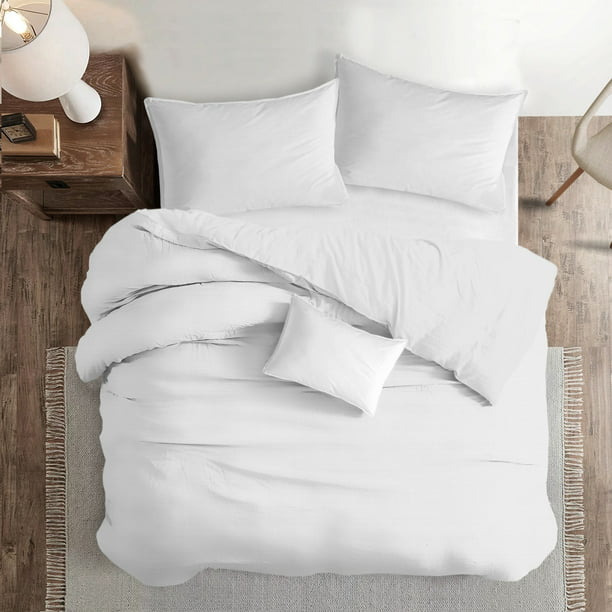 Polo Jane Austen Produce Colcha Linens Inc Nova White Comforter & Pillow Sham Set. Twin - Walmart.com