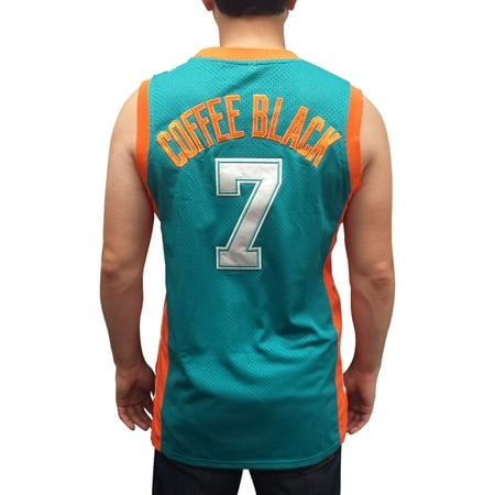 Coffee Black #7 Flint Tropics Green Basketball Jersey Semi Pro Costume Clarence