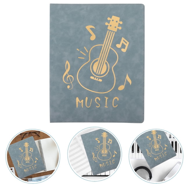 KONTONTY SkyBlue Music Score Folder with Transparent Pages for A4 Storage Professional Organizer for Piano and Performances