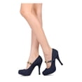thumbnail image 6 of New Women Qupid Trench-143 Denim Almond Toe Platform Mary Jane Stiletto Pump, 6 of 6